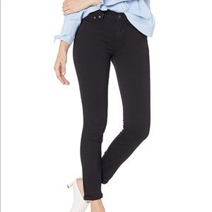 J. Crew high rise skinny jean in black/grey wash